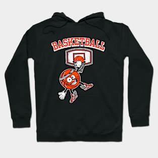 Retro Basketball Mascot Hoodie